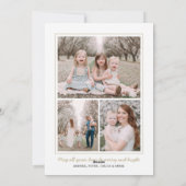 Script Full Foto Weihnachtskarte Feiertagskarte (Rückseite)