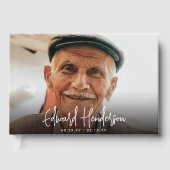 Script Funeral Photo Sympathy Gästebuch (Vorderseite)