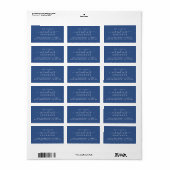 Script Future Mr. Classic Blue Rücksendeadresse Adressaufkleber (Vorne)