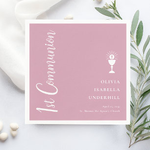 Script Girls 1. Kommunion Serviette