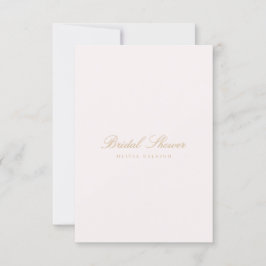 Script Gold & Blush Pink Bridal Dusche Einladung