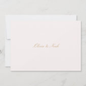 Script Gold & Blush Pink Probe Dinner Card Dankeskarte (Vorderseite)