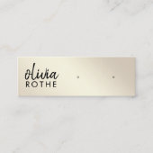 Script Gold Gradient Study Earring Mini Visitenkarte (Vorderseite)
