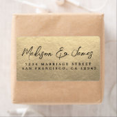 Script Gold Large Wedding Rücksendeadresse (Insitu)