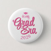 Script Grad Era Custom Year Graduation Button (Vorderseite)