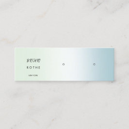 Script Gradient Stud Earring Mini Visitenkarte