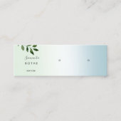 Script Gradient Study Earring Mini Business Ca Mini Visitenkarte (Vorderseite)