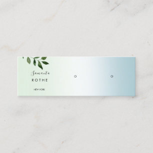 Script Gradient Study Earring Mini Business Ca Visitenkarte
