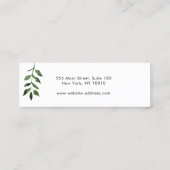 Script Gradient Study Earring Mini Business Ca Visitenkarte (Rückseite)