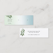 Script Gradient Study Earring Mini Business Ca Visitenkarte (Vorne/Hinten)