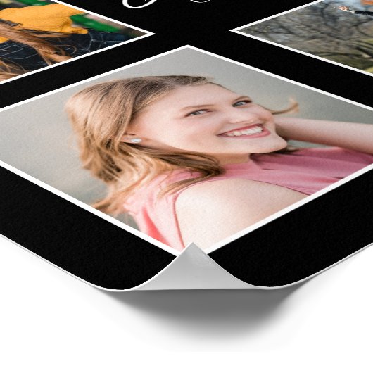 Script Graduate 15 Foto Collage benutzerdefinierte Poster (Ecke)