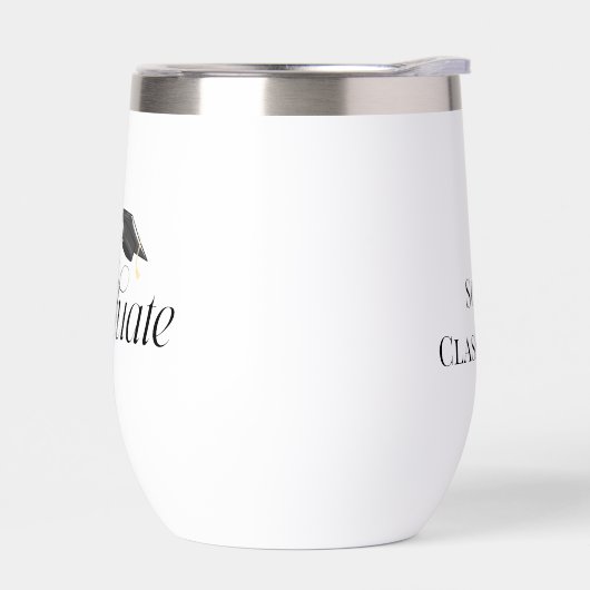 Script Graduate Personalisiert mit Grad Cap-Klasse (Links)