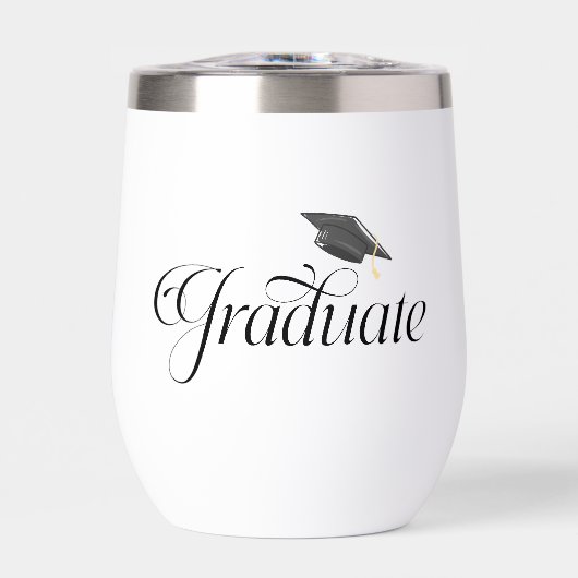 Script Graduate Personalisiert mit Grad Cap-Klasse (Vorderseite)