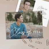 Script Graduating Class Photo Graduation  Einladung