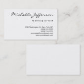 Script Gray Schwarz-weiß Gray Visitenkarte (Vorne/Hinten)