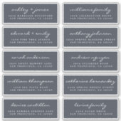 Script Guest Address Labels ORDER 6" oder 8" Blatt (Vorderseite)