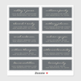 Script Guest Address Labels ORDER 6" oder 8" Blatt