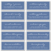 Script Guest Address Labels ORDER 6" oder 8" Blatt (Vorderseite)