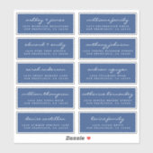 Script Guest Address Labels ORDER 6" oder 8" Blatt (Blatt)