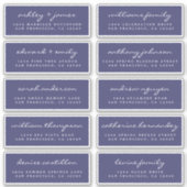 Script Guest Address Labels ORDER 6" oder 8" Blatt (Vorderseite)