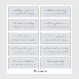 Script Guest Address Labels ORDER 6" oder 8" Blatt