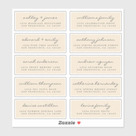 Script Guest Address Labels ORDER 6" oder 8" Blatt