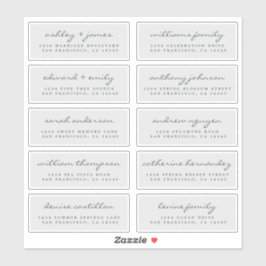 Script Guest Address Labels ORDER 6" oder 8" Blatt