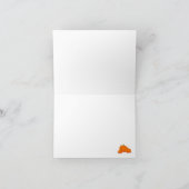 Script 'Hallo'! Fall Pumpkin-Mitteilungskarten Dankeskarte (Innenseite)