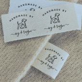  Script Handmade by Custom logo cut and sew  Ripsband