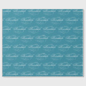 Script Happy Hanukkah Holiday Geschenkpapier (Flach)