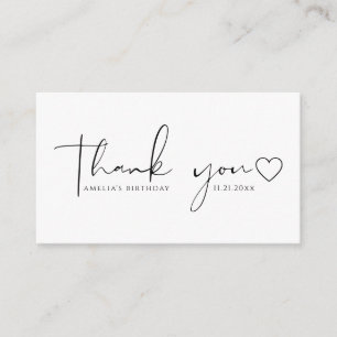 Script Heart Birthday Budget Vielen Dank Karten