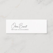 Script Heart Earring display holder Mini Visitenkarte (Vorderseite)