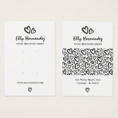 Script Heart Earring Necklace Juwelier Display Car (Vorne & Hinten)