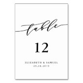 Script-Hochzeit-Tischnummer Tischnummer (Vorderseite)