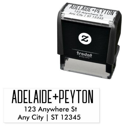 Script-Hochzeitadresse Permastempel (Beispiel)