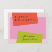 Script Holiday Postcard, Mitte Jahrhundert Postkarte (Vorne/Hinten)