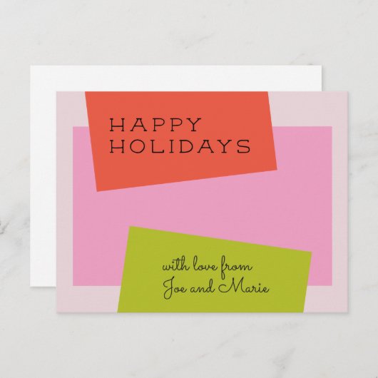 Script Holiday Postcard, Mitte Jahrhundert Postkarte (Vorne/Hinten)