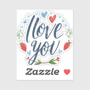 Script I Liebe Aufkleber