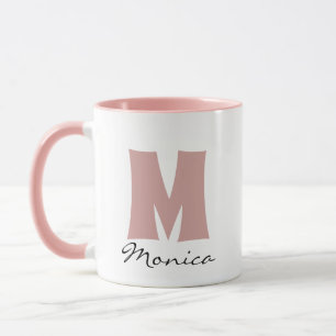 Script-Individuelle Name und Monogramm Tasse