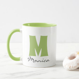 Script-Individuelle Name und Monogramm Tasse