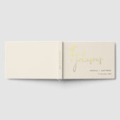 Script Individuellen Namens Wedding Foil Gästebuch (Voll)