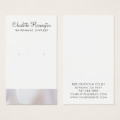 Script Iridescent Pearl Edge Earring Juwelen (Vorne & Hinten)