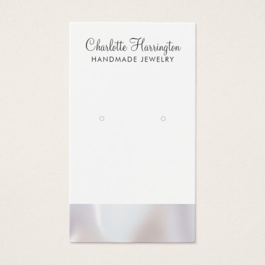 Script Iridescent Pearl Edge Earring Juwelen (Vorderseite)