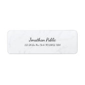 Script Italic Text Marble Elegant Minimalistisch S (Vorne)