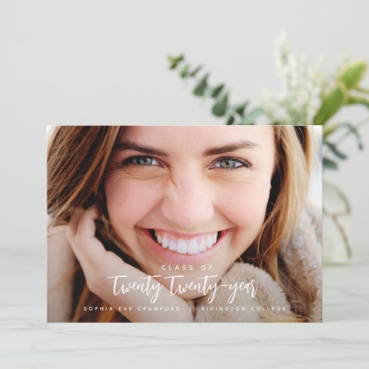 SCRIPT JAHRESKARTE ABSCHLUSS EINLADUNG (Stehend Vorderseite)