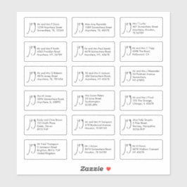 Script Joy Christmas 18 Empfänger Name Adressen Aufkleber