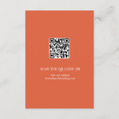 Script Kalligraphie Verona Sonnenuntergang Orange  Begleitkarte (Rückseite)