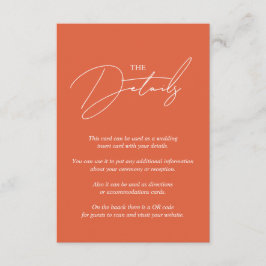 Script Kalligraphie Verona Sonnenuntergang Orange  Begleitkarte