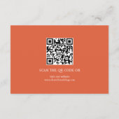 Script Kalligraphie Verona Sonnenuntergang Orange  Begleitkarte (Rückseite)