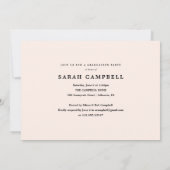 Script-Karte für den Abschluss Gold Foil Einladung (Rückseite)